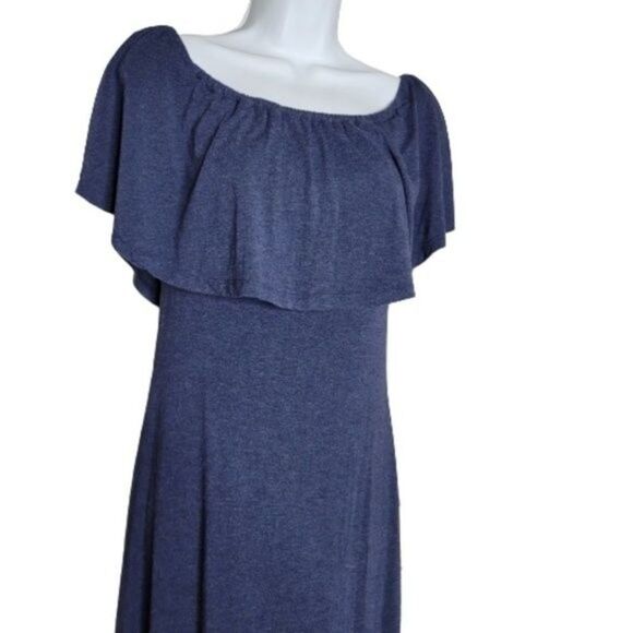 Summer & Sage off the shoulder casual maxi dress size Medium - Picture 2 of 9